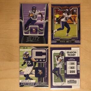 Panini NFL Minnesota Vikings Football Card Lot